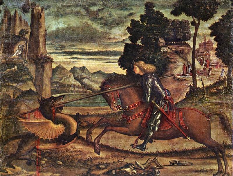 CARPACCIO, Vittore St George and the Dragon (detail) dfg china oil painting image
